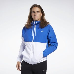 Wiatrówka Kurtka Męskie Reebok Training Essentials Niebieskie PL 37ACWKX